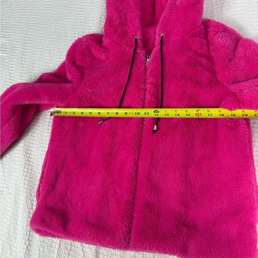 Fashion Nova Fuchsia Plush Utility Jacket - Picture 7 of 9